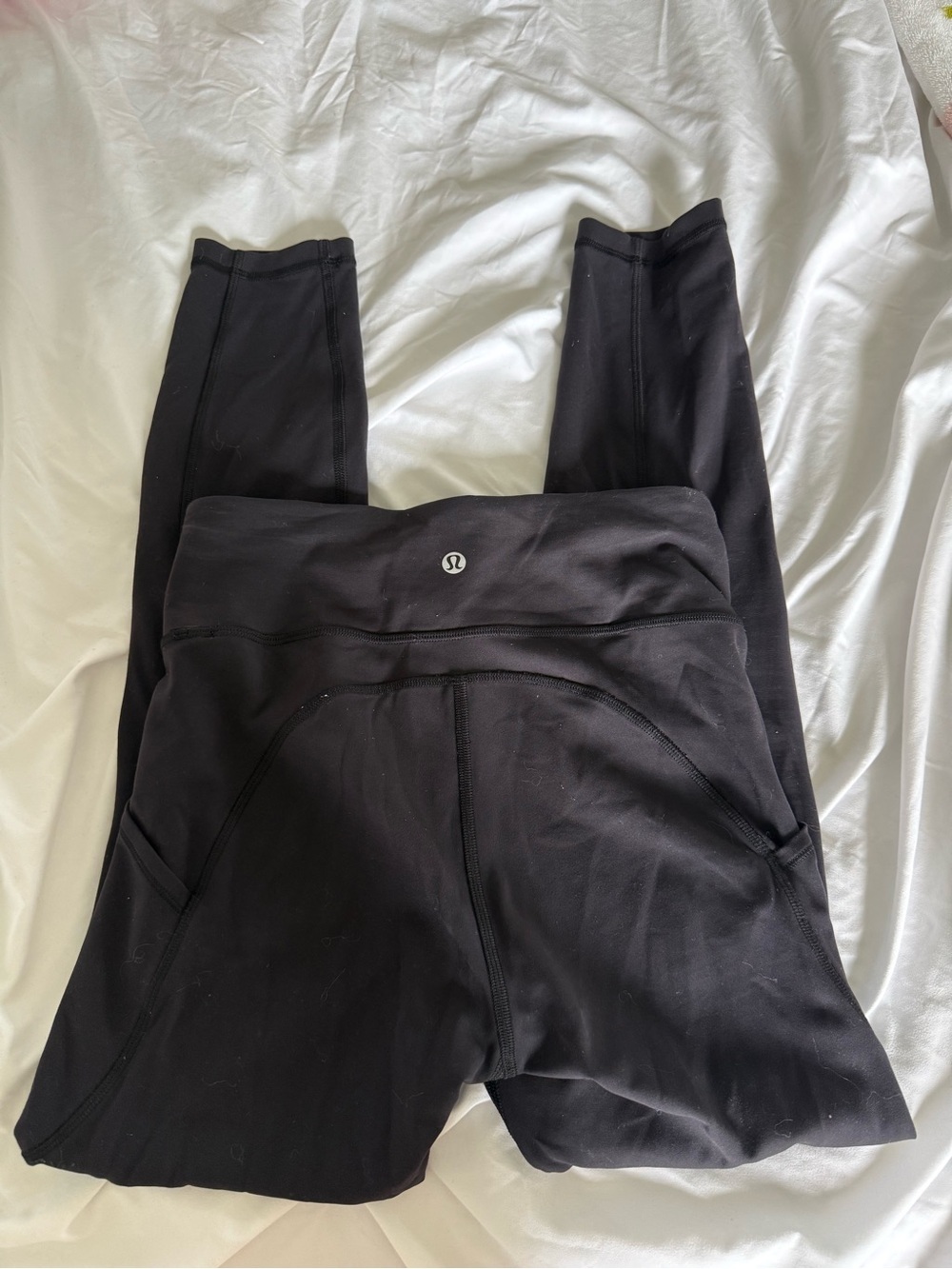 lululemon black leggings with pockets